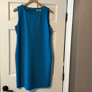 Calvin Klein Teal Textured Dress
